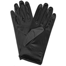 TIPY TIPY TAP FULLFINGER SATIN BOW GLOVES - BLACK