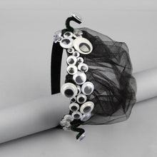 TIPY TIPY TAP SCARY EYES VEIL HAIRBAND - BLACK