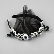 TIPY TIPY TAP SCARY EYES VEIL HAIRBAND - BLACK