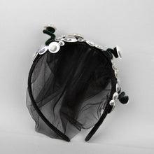 TIPY TIPY TAP SCARY EYES VEIL HAIRBAND - BLACK
