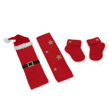 TIPY TIPY TAP SANTA LEGWARMER WITH SOCKS - RED