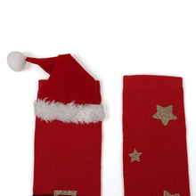 TIPY TIPY TAP SANTA LEGWARMER WITH SOCKS - RED
