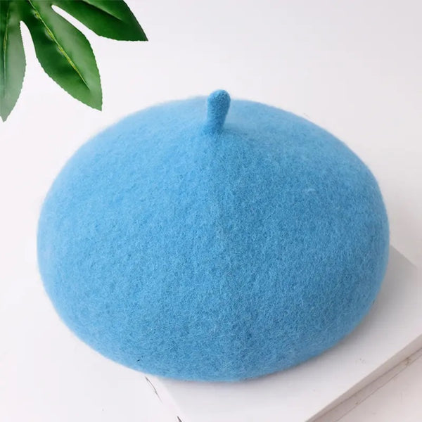 TIPY TIPY TAP WINTER BERET CAP - BLUE