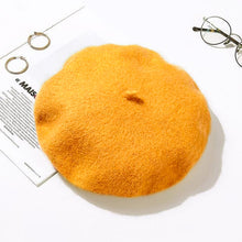 TIPY TIPY TAP WINTER BERET CAP - MUSTURD