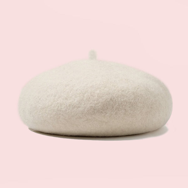 TIPY TIPY TAP WINTER BERET CAP - BEIGE