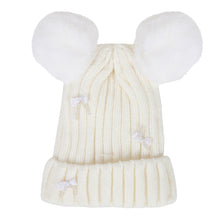 TIPY TIPY TAP POM POM BOW CAP - WHITE