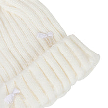 TIPY TIPY TAP POM POM BOW CAP - WHITE