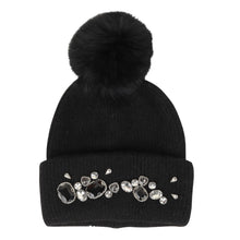 TIPY TIPY TAP RHINESTONES WINTER CAP - BLACK