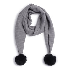 TIPY TIPY TAP POM POM MUFLER - GREY
