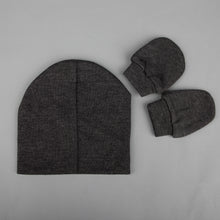 TIPY TIPY TAP UNISEX STAR EMBELLISHED CAP WITH MITTENS - GREY