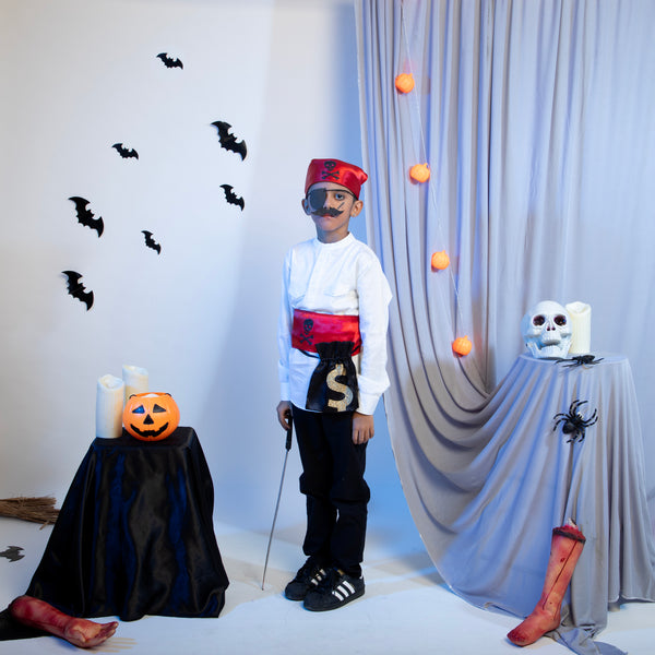 TIPY TIPY TAP PIRATE THEME PLAY SET(6 PCS)- RED/BLACK