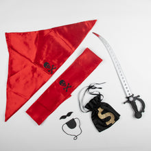 TIPY TIPY TAP PIRATE THEME PLAY SET(6 PCS)- RED/BLACK