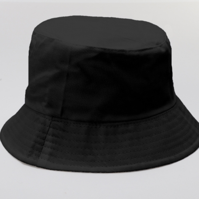 TIPY TIPY TAP UNISEX REVERSIBLE SOLID BUCKET CAP - BLACK