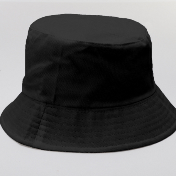 TIPY TIPY TAP UNISEX REVERSIBLE SOLID BUCKET CAP - BLACK