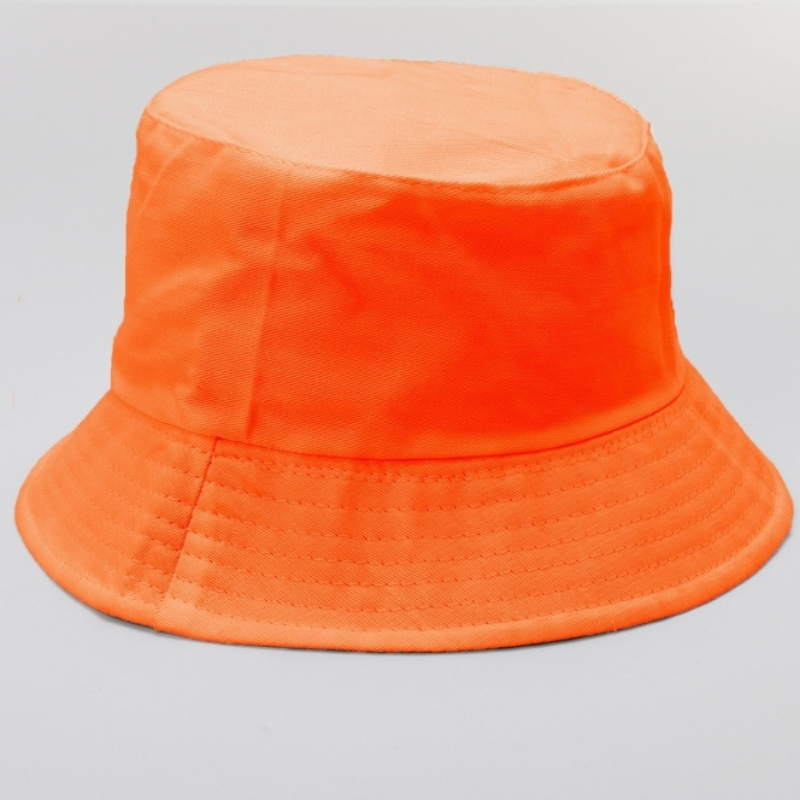 TIPY TIPY TAP UNISEX REVERSIBLE SOLID BUCKET CAP - ORANGE