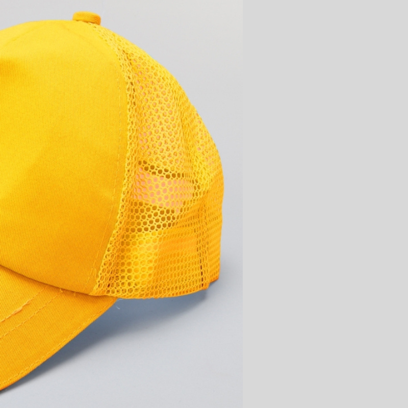 TIPY TIPY TAP UNISEX SOLID BASEBALL CAP - YELLOW