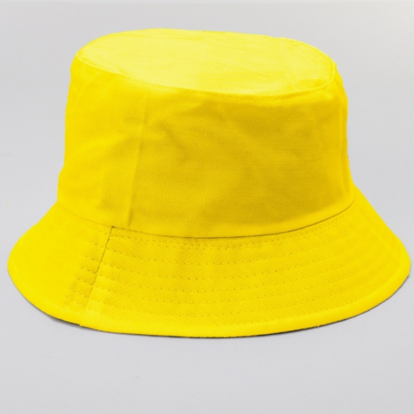 TIPY TIPY TAP UNISEX REVERSIBLE SOLID BUCKET CAP - YELLOW