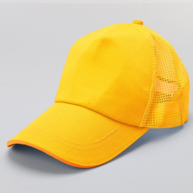 TIPY TIPY TAP UNISEX SOLID BASEBALL CAP - YELLOW