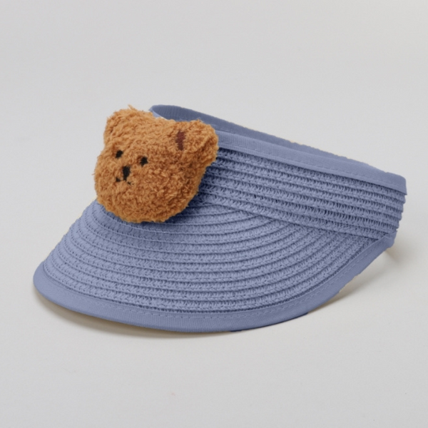 TIPY TIPY TAP UNISEX TEDDY STRAW SUN CAP - BLUE