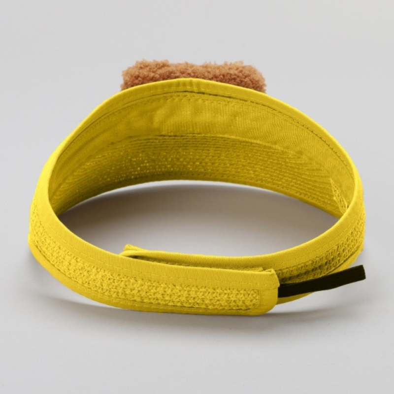 TIPY TIPY TAP UNISEX TEDDY STRAW SUN CAP - YELLOW