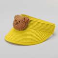 TIPY TIPY TAP UNISEX TEDDY STRAW SUN CAP - YELLOW