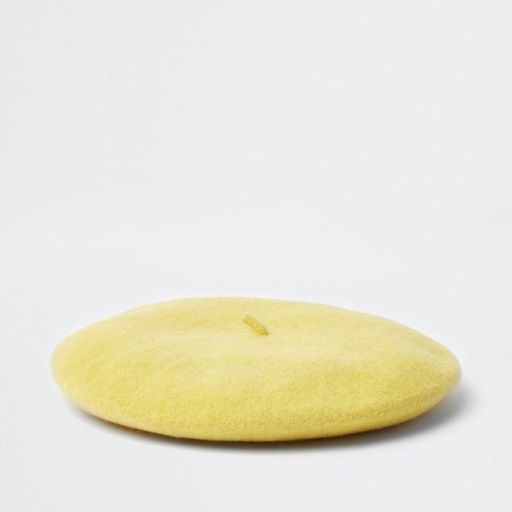 TIPY TIPY TAP WINTER BERET HAT - YELLOW