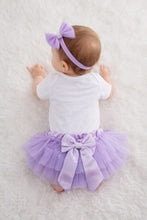 TIPY TIPY TAP 3PC PEARLY BODYSUIT WITH BLUMER & HEADBAND - LILAC/WHITE