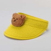 TIPY TIPY TAP UNISEX TEDDY STRAW SUN CAP - YELLOW