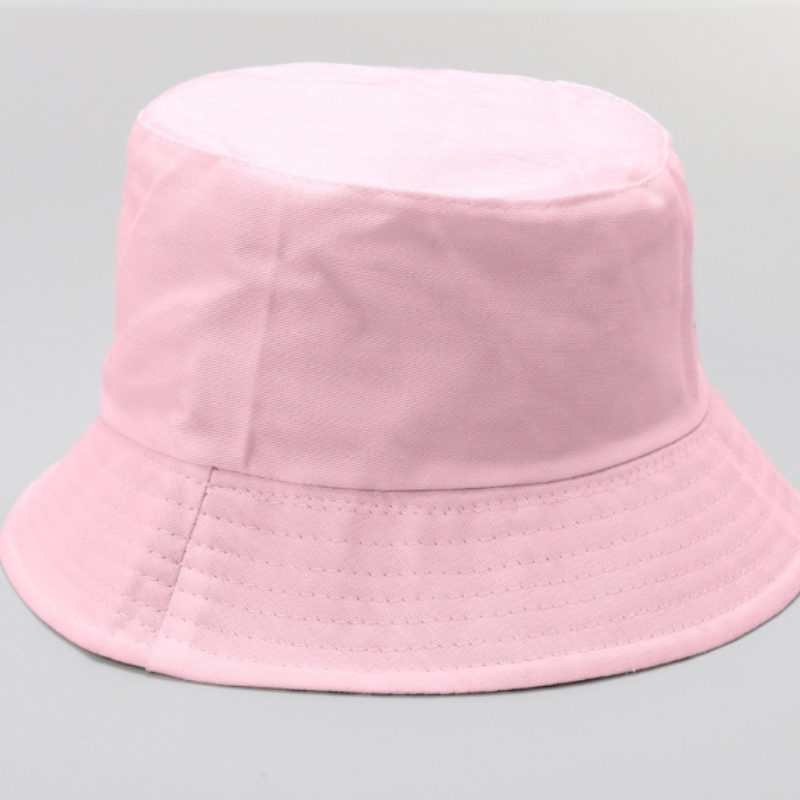 TIPY TIPY TAP UNISEX REVERSIBLE SOLID BUCKET CAP - PINK