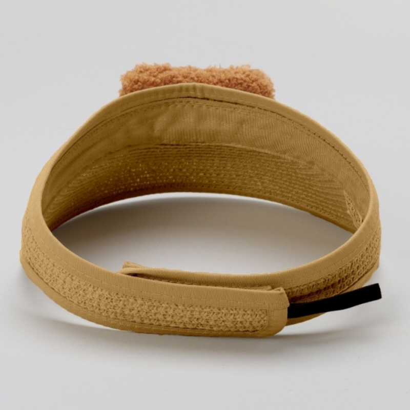 TIPY TIPY TAP UNISEX TEDDY STRAW SUN CAP - BROWN