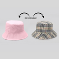 TIPY TIPY TAP UNISEX REVERSIBLE SOLID BUCKET CAP - PINK