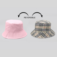 TIPY TIPY TAP UNISEX REVERSIBLE SOLID BUCKET CAP - PINK
