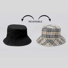 TIPY TIPY TAP UNISEX REVERSIBLE SOLID BUCKET CAP - BLACK