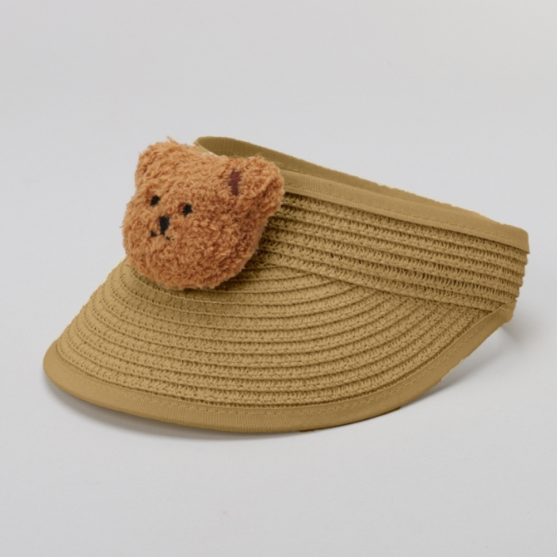 TIPY TIPY TAP UNISEX TEDDY STRAW SUN CAP - BROWN