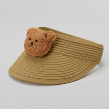 TIPY TIPY TAP UNISEX TEDDY STRAW SUN CAP - BROWN