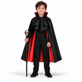 TIPY TIPY TAP DRACULA CAPE WITH STICK - BLACK/RED