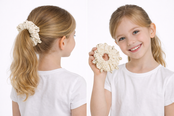 TIPY TIPY TAP BOHO SCRUNCHIE - IVORY