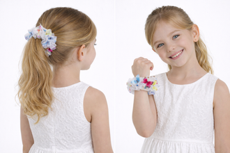 TIPY TIPY TAP BUTTERFLY SCRUNCHIE - BLUE