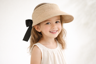 TIPY TIPY TAP FEMALE FOLDABLE BEACH SUN HAT - BEIGE