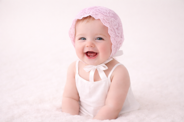 TIPY TIPY TAP FEMALE LACEY BONNET CAP - PINK