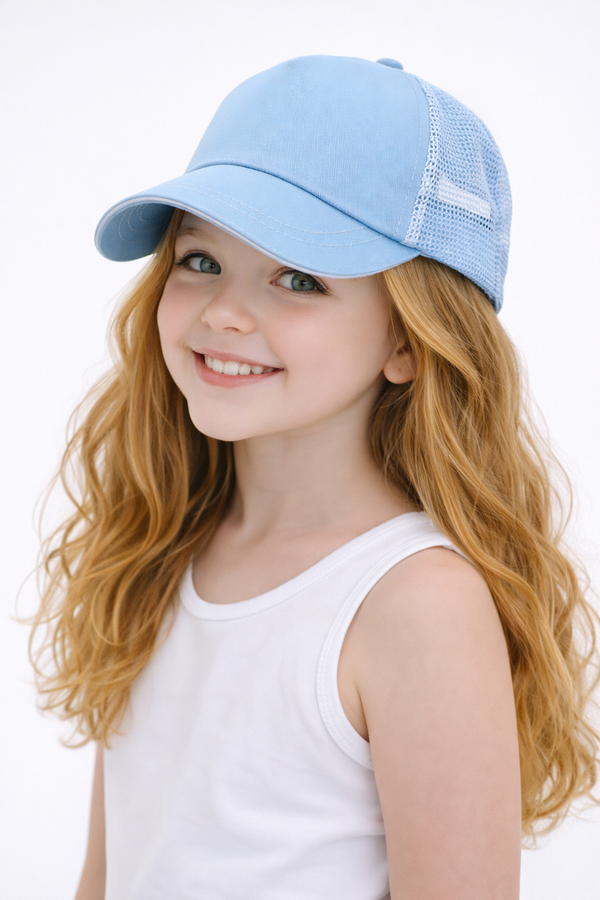 TIPY TIPY TAP UNISEX SOLID BASEBALL CAP - BLUE