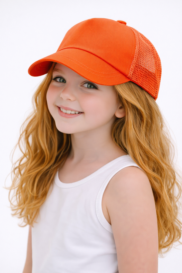 TIPY TIPY TAP UNISEX SOLID BASEBALL CAP - ORANGE