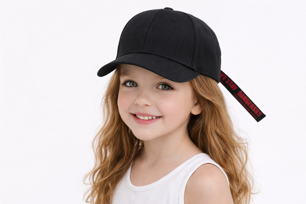 TIPY TIPY TAP UNISEX CANVAS BASEBALL CAP - BLACK