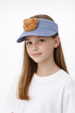 TIPY TIPY TAP UNISEX TEDDY STRAW SUN CAP - BLUE