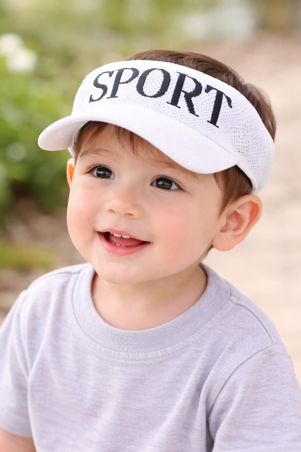 TIPY TIPY TAP UNISEX SPORTS SUN CAP - WHITE