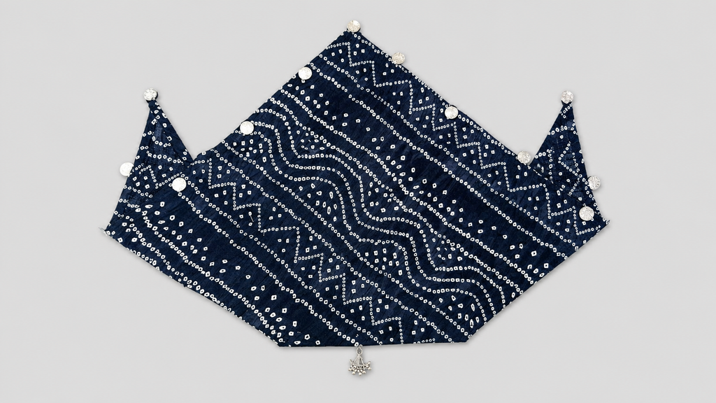TIPY TIPY TAP Girls Purple Bandhani Dupatta with Silver Coin Tassels | Traditional Festive Accessory