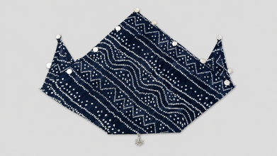 TIPY TIPY TAP Girls Purple Bandhani Dupatta with Silver Coin Tassels | Traditional Festive Accessory