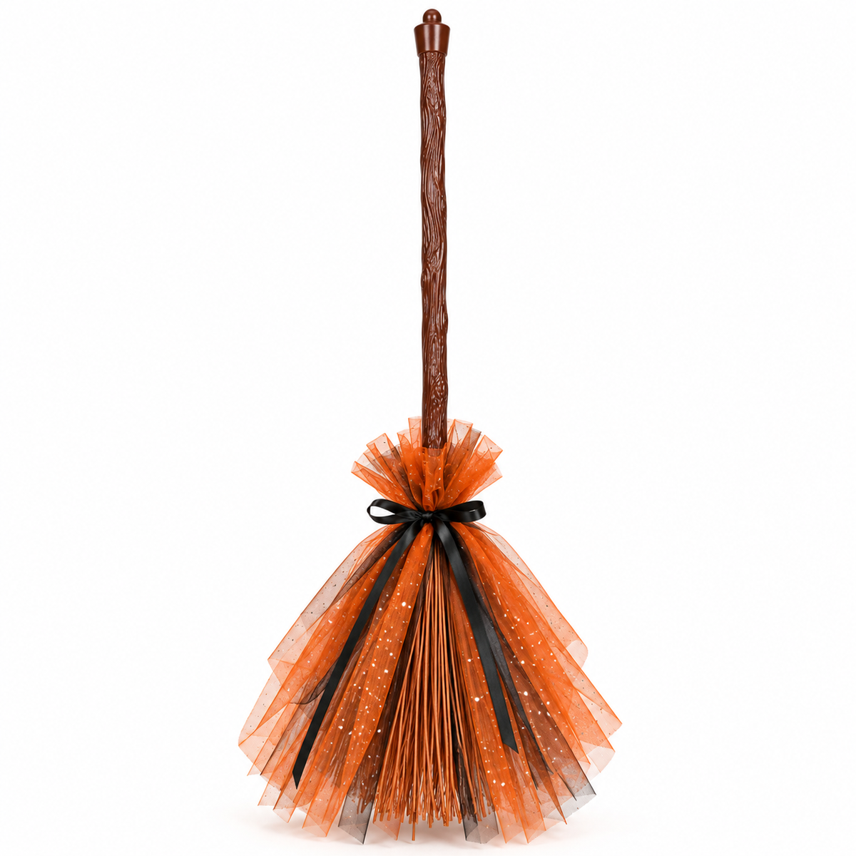 TIPY TIPY TAP HALLOWEEN BROOM & CAP SET - ORANGE