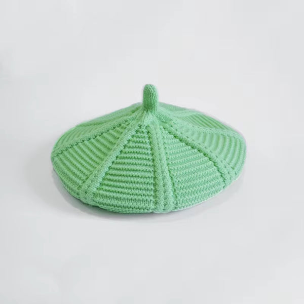 TIPY TIPY TAP WOOL BERET HAT - GREEN