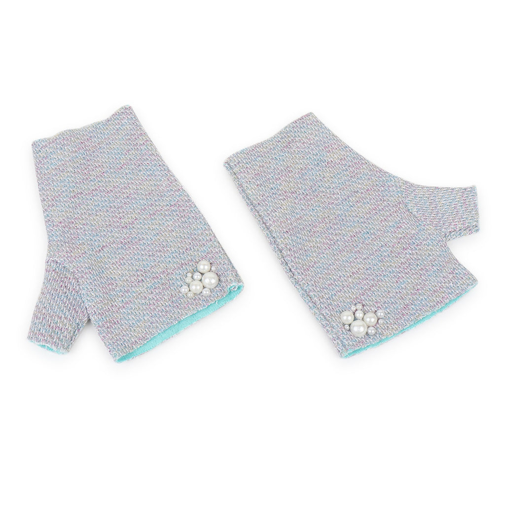 TIPY TIPY TAP MERMAID THEME MUFLER WITH GLOVES - BLUE